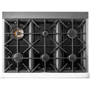 Unique Appliances 36-inch Freestanding Classic Retro Gas Range with Pro Convection UGP-36CR W IMAGE 3