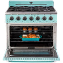 Unique Appliances 36-inch Freestanding Classic Retro Gas Range with Pro Convection UGP-36CR T IMAGE 5
