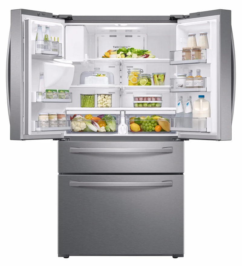 Samsung 36 inch 28 cu Smart French 4-Door Fridge RF28R7201SR/AA - Scratch and Dent