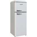 Epic 7.5cu Retro Apartment Sized Top Mount Fridge ERR82W - Scratch & Dent