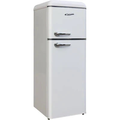 Epic 7.5cu Retro Apartment Sized Top Mount Fridge ERR82W - Scratch & Dent