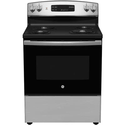GE 30" 5 cu Glass Top Range JCBS350SVSS - Floor Model
