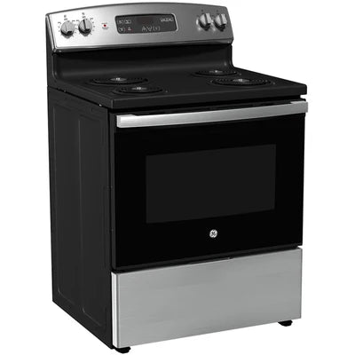 GE 30" 5 cu Glass Top Range JCBS350SVSS - Floor Model
