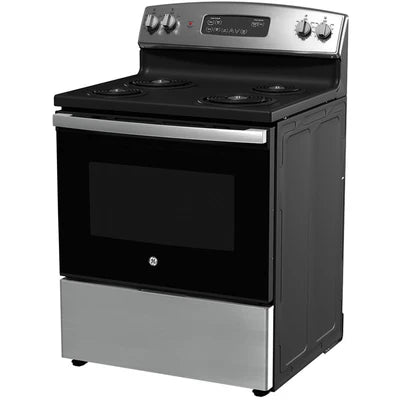 GE 30" 5 cu Glass Top Range JCBS350SVSS - Floor Model