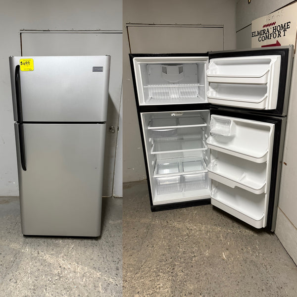 Used Frigidaire Stainless Steel Top Mount Fridge