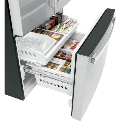 GE 36 inch 22 cu Counter-Depth French Door Fridge GWE22JYMFS - Refurbished