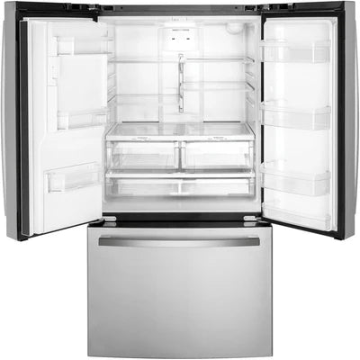 GE 36 inch 20.6 cu Counter-Depth French Door Fridge GYE21JYMFS- Scratch & Dent