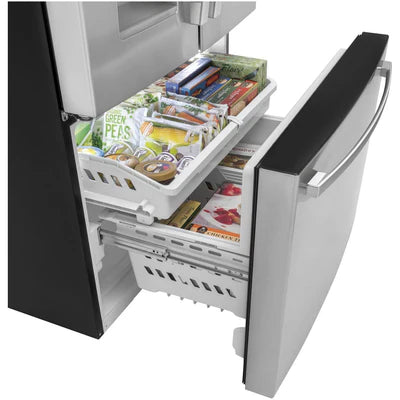 GE 36 inch 20.6 cu Counter-Depth French Door Fridge GYE21JYMFS- Scratch & Dent