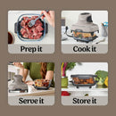 Ninja Crispi® 4-in-1 Glass Countertop Air Fryer, Stone