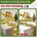 DDcafor 5.9Ft Christmas Garland String Lights