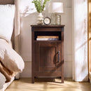 WLIVE Narrow End Table with Charging Station