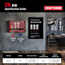 CRAFTSMAN 29kw Tankless Electric 240v Water Heater