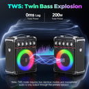 Karaoke Speaker with 2 Wireless Microphone