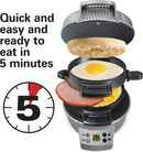 Hamilton Beach Breakfast Sandwich Maker with Egg Cooker Ring