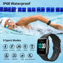 Fitpolo Smart Waterproof 1.8” Touchscreen Fitness Tracker Watch