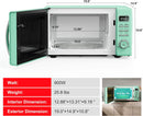 Galanz 0.9 cu Retro Countertop Microwave GLCMKZ09GNR09 - Refurbished