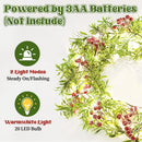 DDcafor 5.9Ft Christmas Garland String Lights