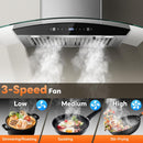 Tieasy 30" Convertible Wall Mount Range Hood (Vented or Ventless) TG1875G-CC-I1 - Refurbished