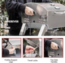 Grills House Tabletop Propane Portable Grill with Folding Legs