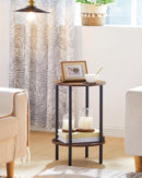 CHOEZON 2-Tier Round Side Table