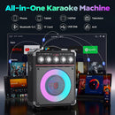 Karaoke Speaker with 2 Wireless Microphone