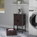 Winsome Wood Omaha Storage Rack with 3-Foldable Basket