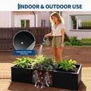 Garvee 51" x 18" x 12" Rectangular Metal Planter Box with Drainage Holes