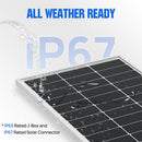 ‎Eco-Worthy 2 Pack 12V 100w Solar Panels AM-CA-L02M100-B-2C - Refurbished