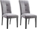 Padma House Padded Linen Dinning Chairs (Set of 2)