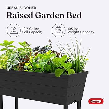 Keter Urban Bloomer 12.7 Gallon Raised Garden Bed 236157 - Like New