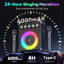 Karaoke Speaker with 2 Wireless Microphone