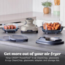Ninja Crispi® 4-in-1 Glass Countertop Air Fryer, Stone