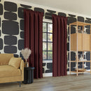 Sun Zero 52" x 63" Oslo Theater Grade Total Blackout Curtain Panel - Wine Red