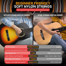 PYLE 34" Classical Acoustic Guitar Kit (1/2 Junior Size)