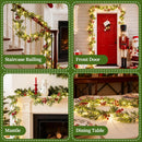 DDcafor 5.9Ft Christmas Garland String Lights