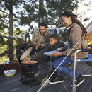 Outvita Portable 13" Round Kamado Charcoal Grill with Built-In Thermometer