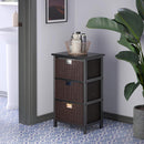 Winsome Wood Omaha Storage Rack with 3-Foldable Basket