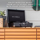 Victrola Journey Bluetooth Portable Suitcase Record Player – with Built-in Speakers