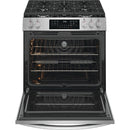 Frigidaire Gallery 30-inch Freestanding Gas Range with Convection Technology GCFG3059BF IMAGE 5