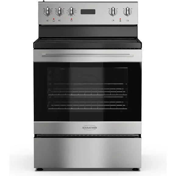 Cuisinière Marathon 30" 4,8 pi³ à dessus en verre MER3070SS - Rayures et bosses