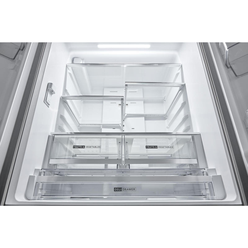  Whirlpool 36-Inch French Door Refrigerator with In-Door Water and Ice Maker WRMF3536SZ IMAGE 9