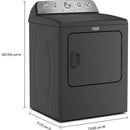 Maytag 7 cu Pet Pro Electric Dryer YMED5605RU - Scratch & Dent