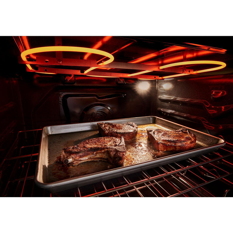  Whirlpool 30-inch Freestanding Electric Range with Air Cooking Technology YWFES7030SW IMAGE 10