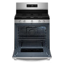 Whirlpool 30" 5 cu Freestanding Gas Range WFGS4530SZ with Air Cooking Technology - Scratch and Dent