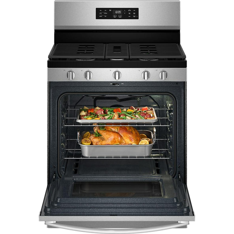  Whirlpool 30-inch Gas Range with Air Cooking Technology and Steam Clean WFGS4530SZ IMAGE 3
