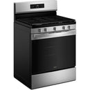 Whirlpool 30" 5 cu Freestanding Gas Range WFGS4530SZ with Air Cooking Technology - Scratch and Dent