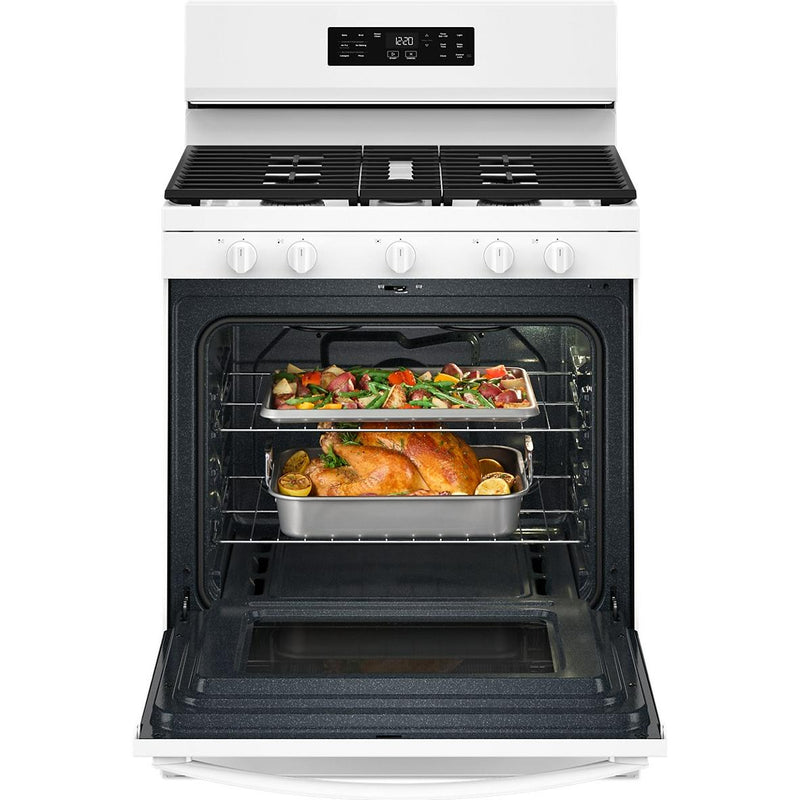  Whirlpool 30-inch Gas Range with Air Cooking Technology and Steam Clean WFGS4530SW IMAGE 3