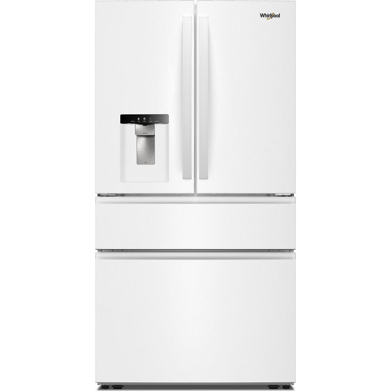  Whirlpool 36-inch French 4-Door Refrigerator with Water and Ice Dispensing System WRMF3636SW IMAGE 1