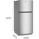  Whirlpool 29.5-inch, 19 Cu. Ft. Top Freezer Refrigerator with Total Coverage Cooling WRTX5419SZ IMAGE 16