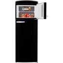  Unique Appliances 21.6-inch, 7.5 cu. ft. Freestanding Top Freezer Refrigerator UNQ-FR7CT B AC IMAGE 6